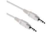 Pearstone Stereo Mini Male to Stereo Mini Male Cable White 1.5