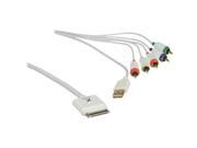 Xuma Component AV Cable with USB 30 Pin Charge Sync for iPhone iPod iPad 6