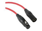 Kopul Premium Performance 3000 Series XLR M to XLR F Microphone Cable 20 6.1 m Red