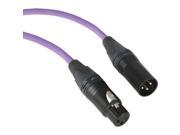 Kopul Premium Performance 3000 Series XLR M to XLR F Microphone Cable 20 6.1 m Violet