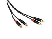 Kopul 2 RCA Male to 2 RCA Male Stereo Audio Cable 1.5 ft