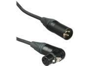 Kopul Premium Performance 3000 Series XLR M to Angled XLR F Microphone Cable 1.5 0.45 m Black