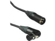 Kopul Premium Performance 3000 Series XLR M to Angled XLR F Microphone Cable 20 6.1 m Black