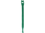 Pearstone 0.5 x 12 Touch Fastener Straps Green 10 Pack