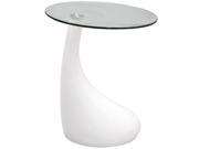 Teardrop Side Table in White