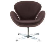 Arne Jacobsen Swan Chair in Dark Brown