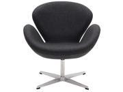 Wing Lounge Chair in Dark Gray