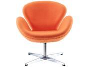 Wing Lounge Chair in Orange