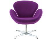 Wing Lounge Chair in Purple