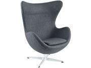 Glove Wool Lounge Chair in Dark Gray