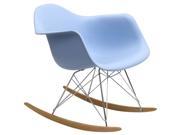 Rocker Lounge Chair in Blue