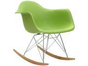 Rocker Lounge Chair in Green