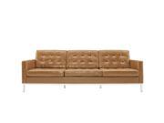 Loft Leather Sofa in Tan