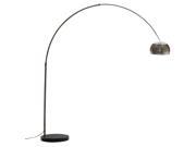 LexMod LexMod Arco Style Lamp with Black Round Marble Base EEI 124 BLK