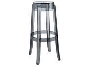 Philippe Starck Style Charles Ghost Bar Stool in Smoke