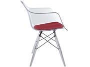 Pyramid Dining Armchair in Red