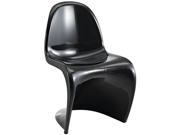 Slither Dining Side Chair in Black