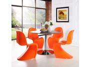 Slither Dining Side Chair in Orange