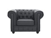 Chesterfield Armchair in Black