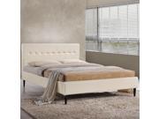 Stacy Queen Bed in Ivory