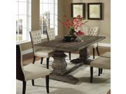 Column Wood Dining Table in Brown