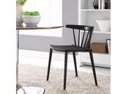Spindle Dining Side Chair in Black