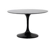 Lippa 40 Fiberglass Dining Table in Black