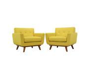 Engage Armchair Wood Set of 2 in Sunny