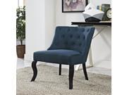 Royal Fabric Armchair in Navy Blue
