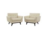 Engage Leather Sofa Set in Beige