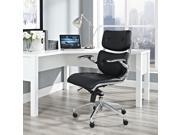 Push Mid Back Office Chair in Black