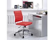 Jive Armless Mid Back Office Chair in Red