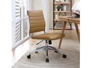 Jive Armless Mid Back Office Chair in Tan