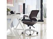 Edge Leather Office Chair in Brown