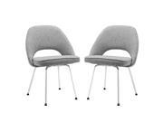 Cordelia Dining Chairs Set of 2 in Light Gray