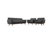 Engage Armchairs and Sofa Set of 3 in Gray