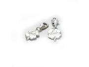Sterling Silver Luck of the Irish Clover Charm