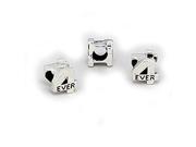 Cheneya Sterling Silver Bead in a 4Ever Design Compatible with Pandora Chamilia Troll