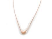 Sweetheart Heart Necklace in 14K Rose Gold Plated 18
