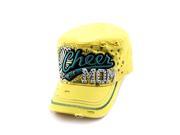 3D Embroidery Yellow Embellished Cheer Mom Military Style Baseball Hat Cap