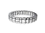 Surgical Grade Mens Stainless Steel 13mm Bicycle Style Chain Link Bracelet