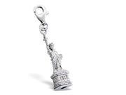 Sterling Silver Statue of Liberty Charm with Lobster Claw Closure