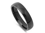 Oxidized Stainless Steel Wedding Band 5mm Size 9