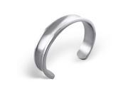 Men s Versatile Surgical Grade Stainless Steel Cuff Open End Bangle Bracelet 8