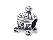 Cheneya Sterling Silver Magical Princess Cinderella Carriage Bead
