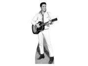 Elvis Bandw White Jacket Lifesized Standup