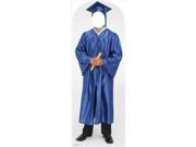 Male Graduate Blue Cap And Gown Standin Lifesized Standup