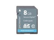 ProMaster 8GB Class 10 SDHC Memory Card