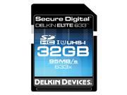 Delkin Devices DDSDELITE633 32GB 32GB SDHC UHS I Memory Card