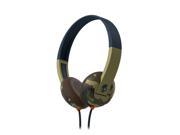 Skullcandy Uproar Camo Slate Navy On Ear Headphone with Mic S5URHT 458